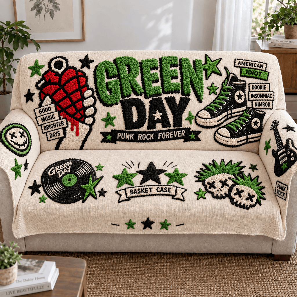 GRD Tufted Sofa Cover & Pillow Set NTKO