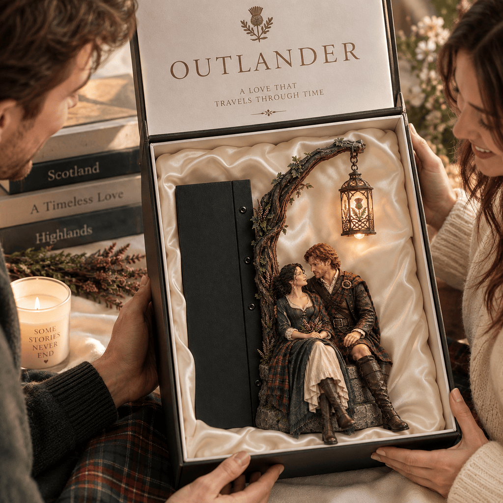 Premium OLD Bookshelf Figurines Lamp NTNA