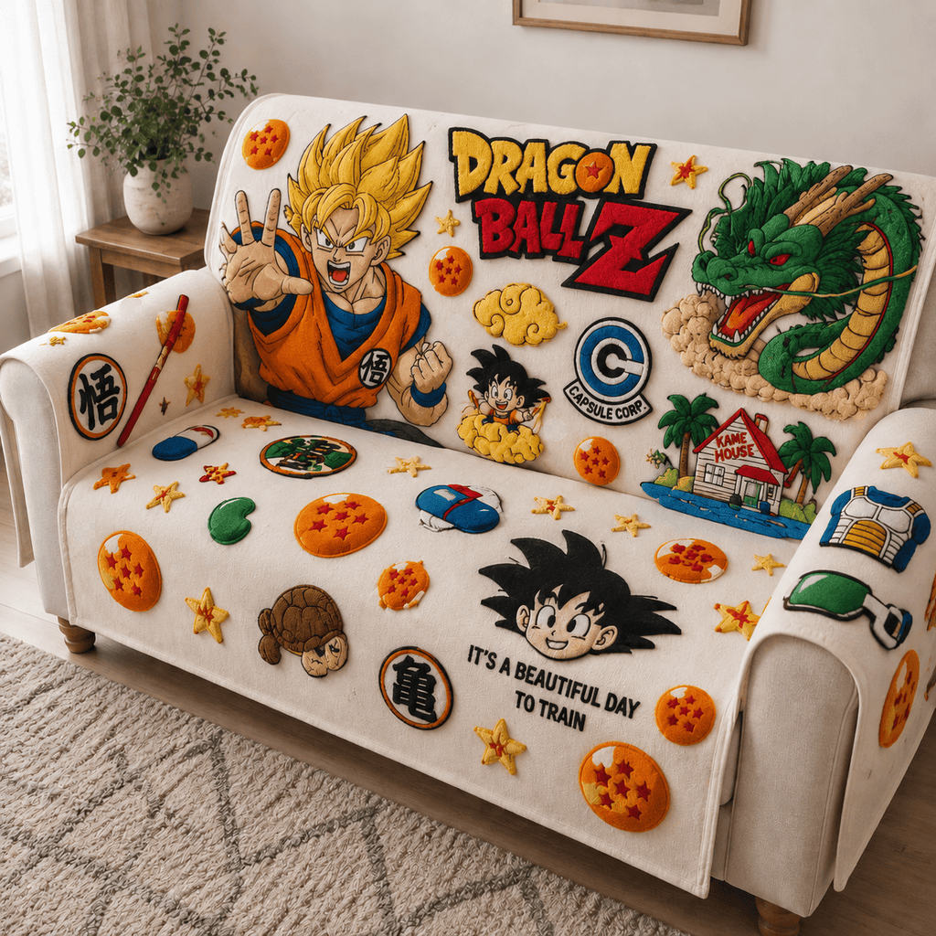 DGBL Tufted Sofa Cover & Pillow Set DNBN