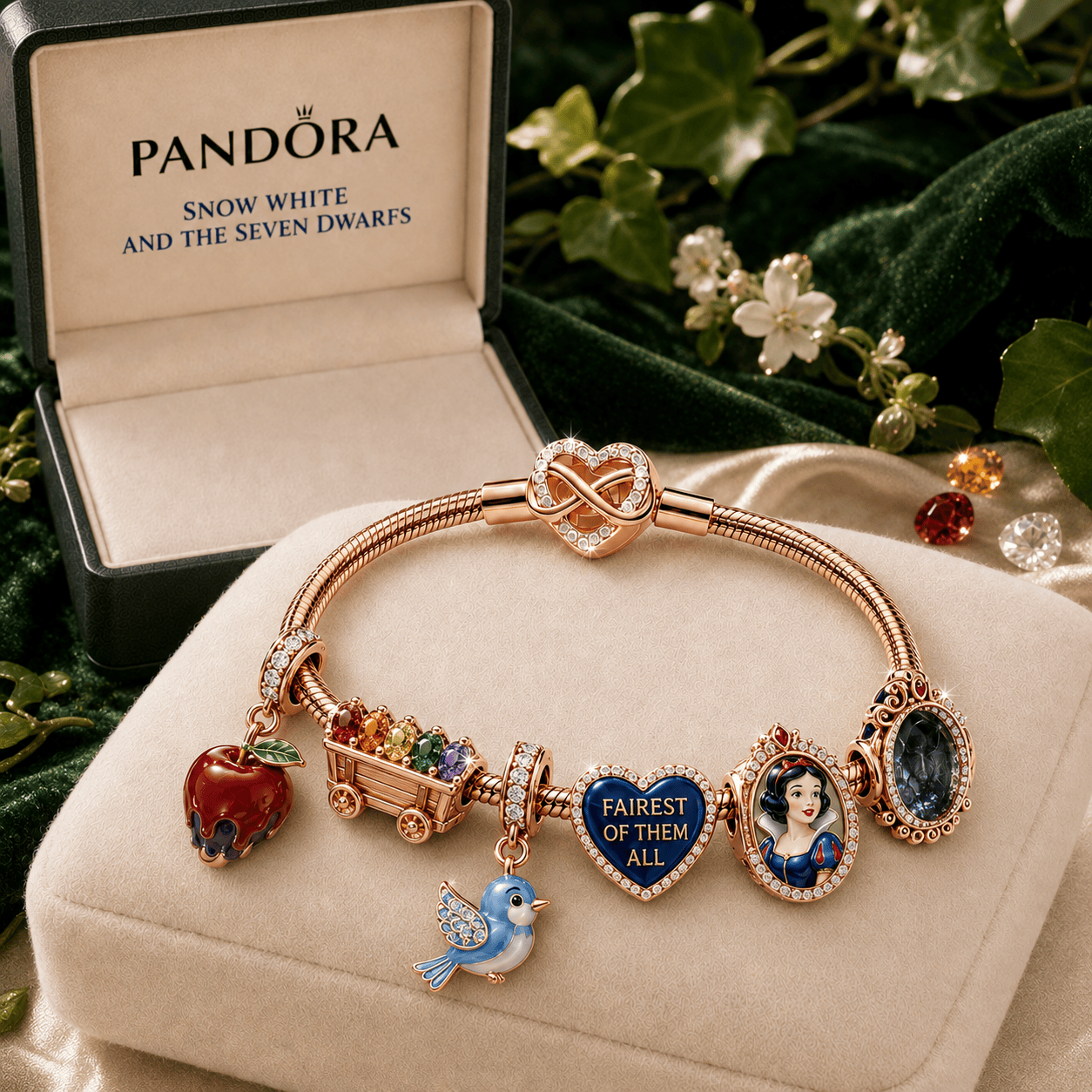 SWATS Rose Gold Charm Bracelet Set TMH