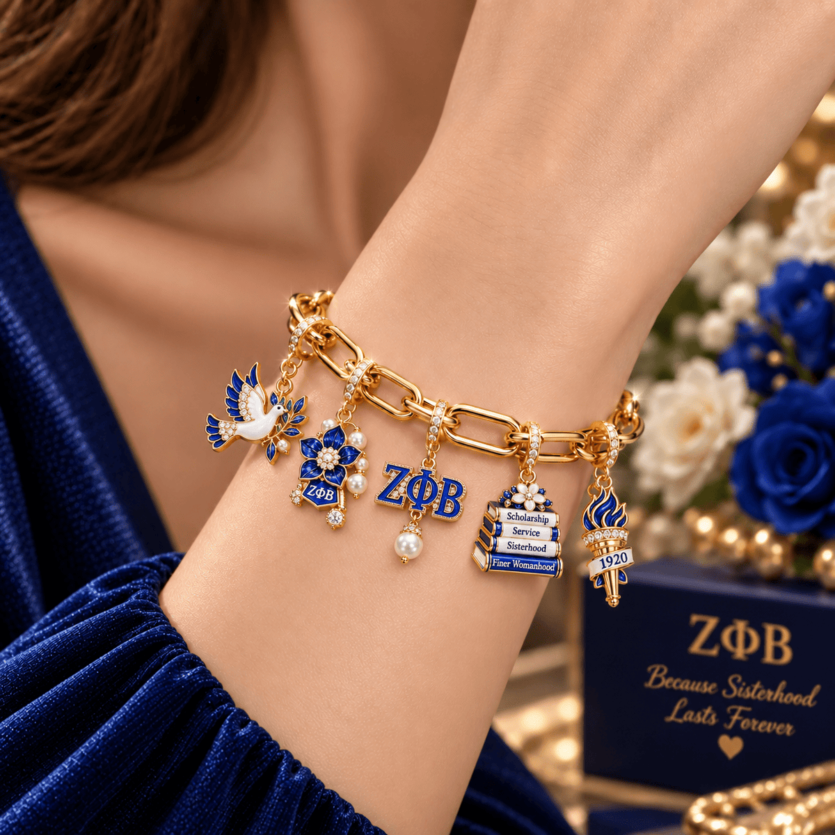 ZPT Gold Charm Bracelet Set BMD