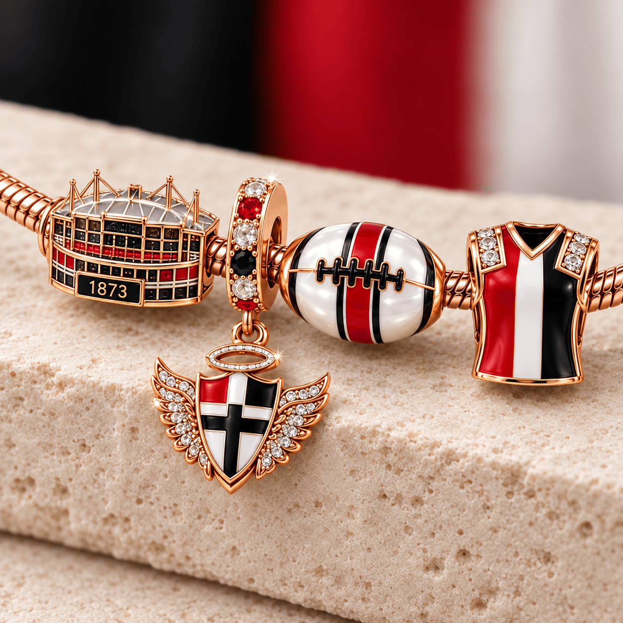 SKD Rose Gold Charm Bracelet Set TMH
