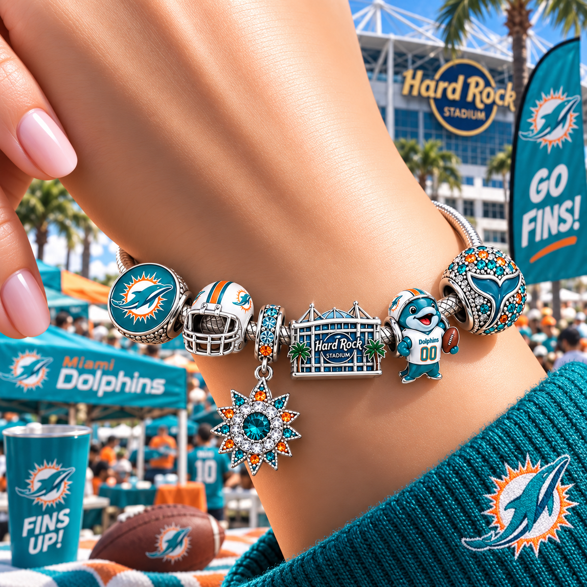 MDP Silver Charm Bracelet Set VTH