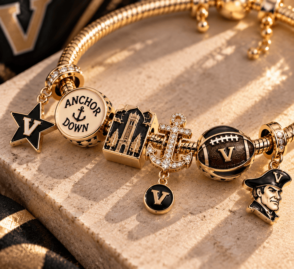 VDBC Gold Charm Bracelet Set TTN