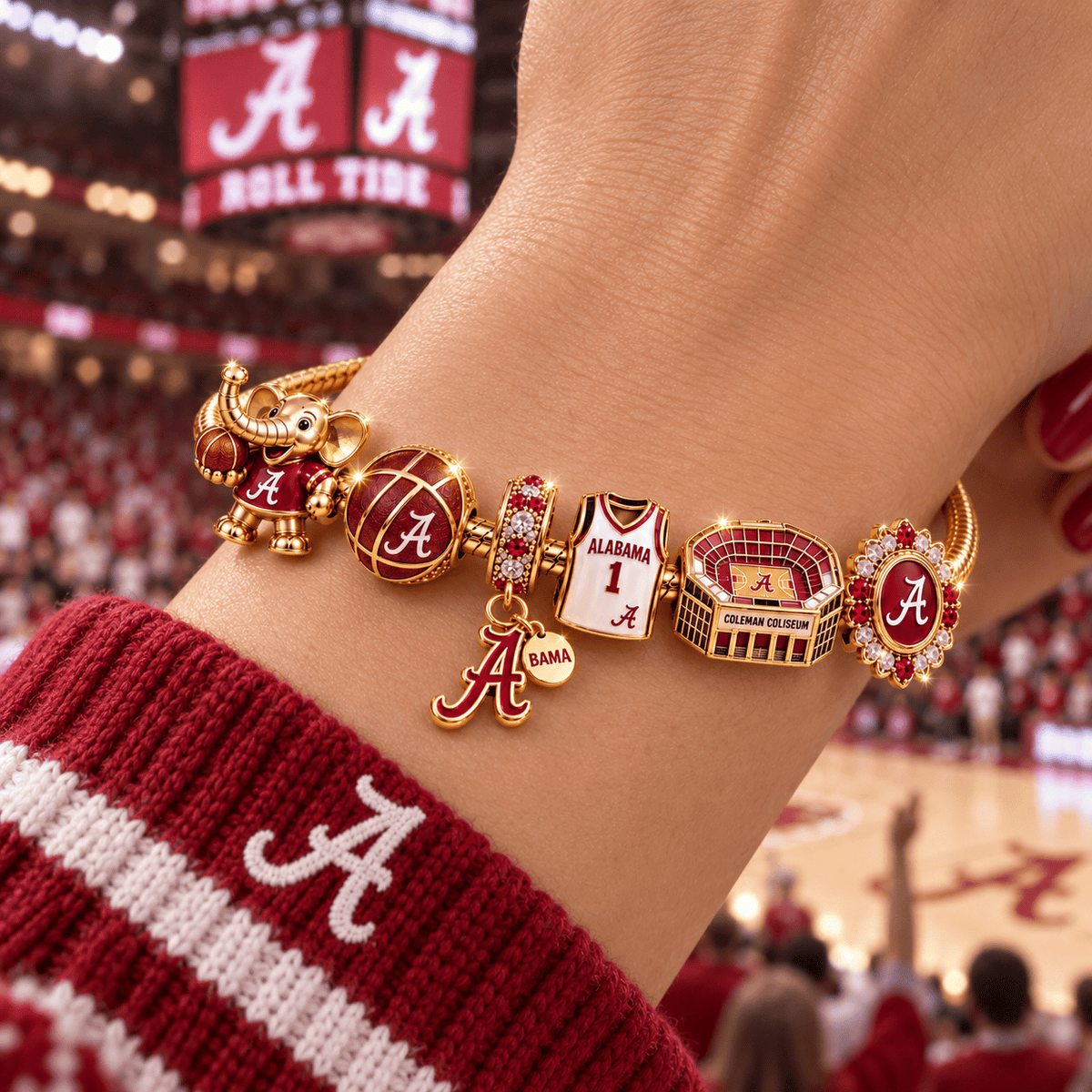 ACT Gold Charm Bracelet Set TTTT