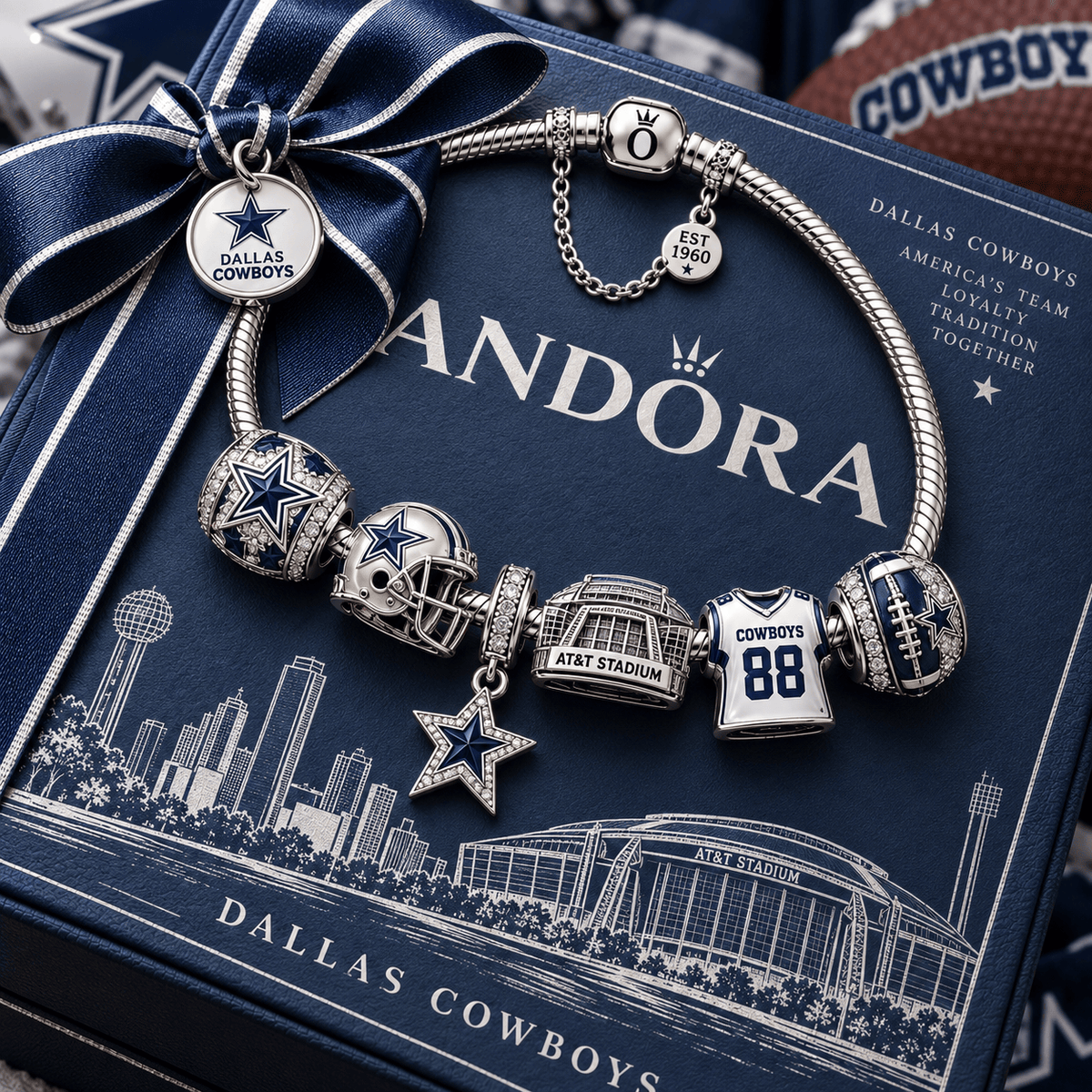 DLCB Silver Charm Bracelet Set PTT