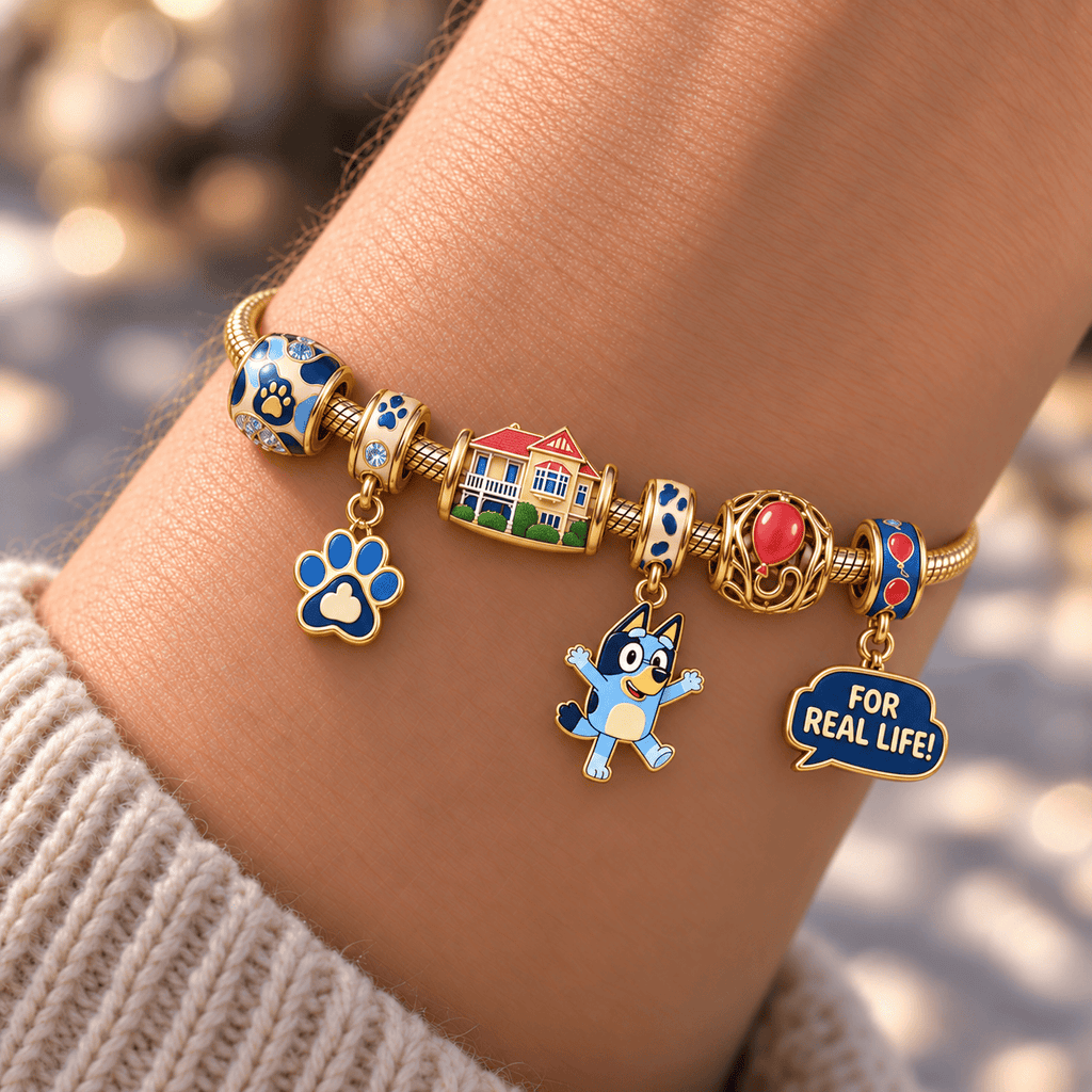 BLU Gold Charm Bracelet Set HQH