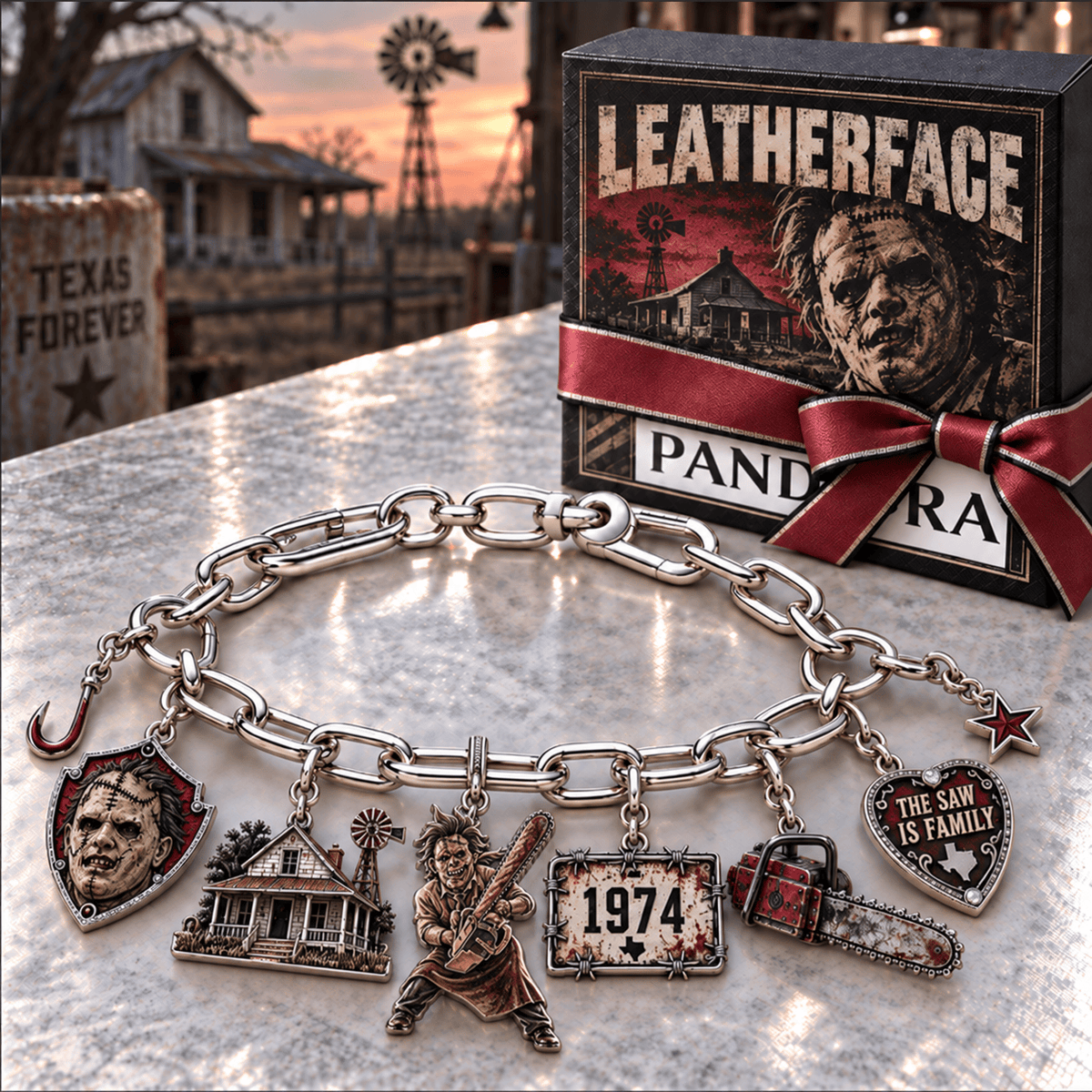 LTFA Silver Charm Bracelet Set NTVA