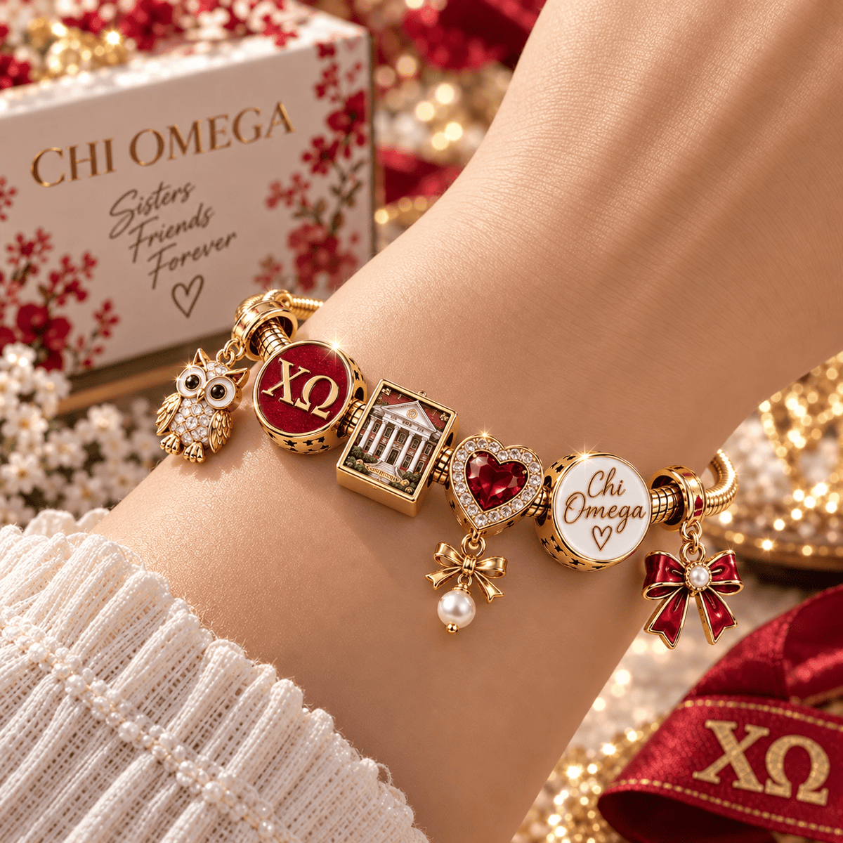 COMG Gold Charm Bracelet Set TTN