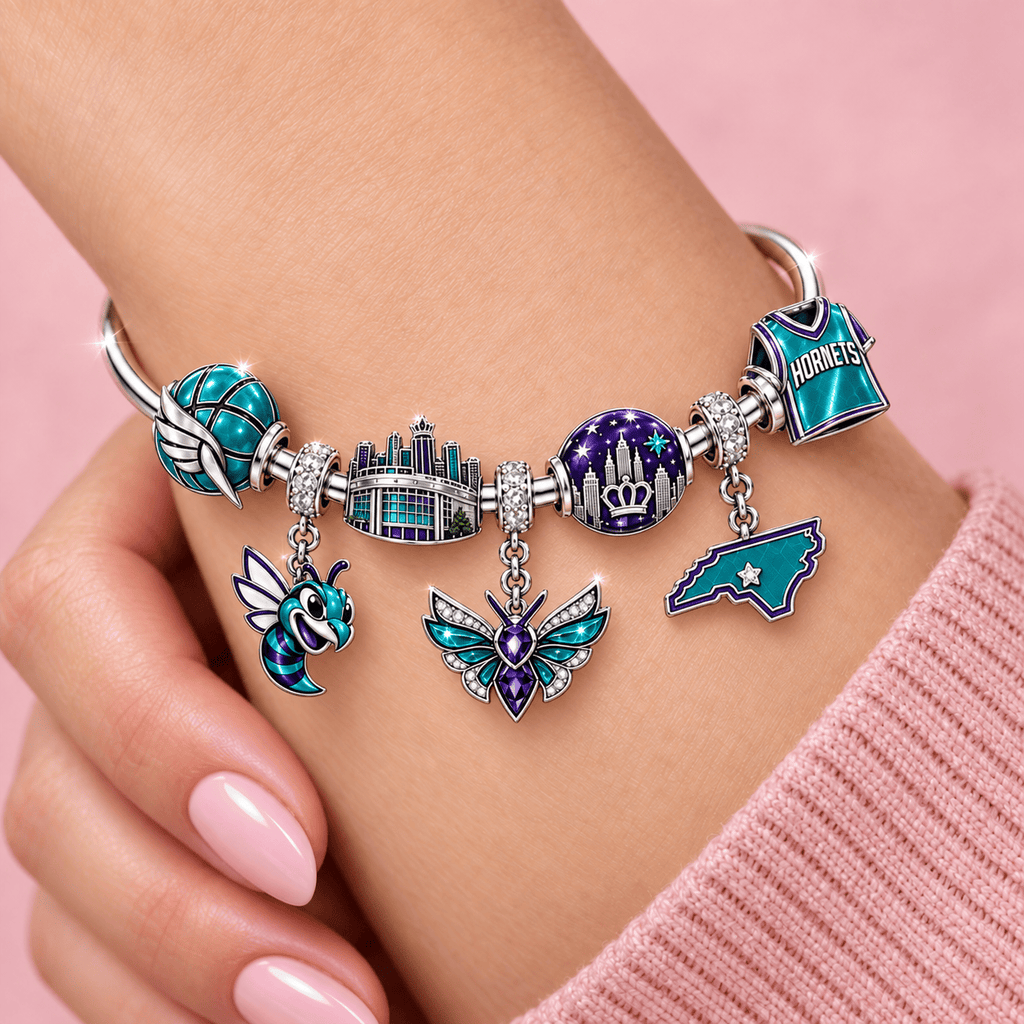 CLH Silver Charm Bracelet Set TMH