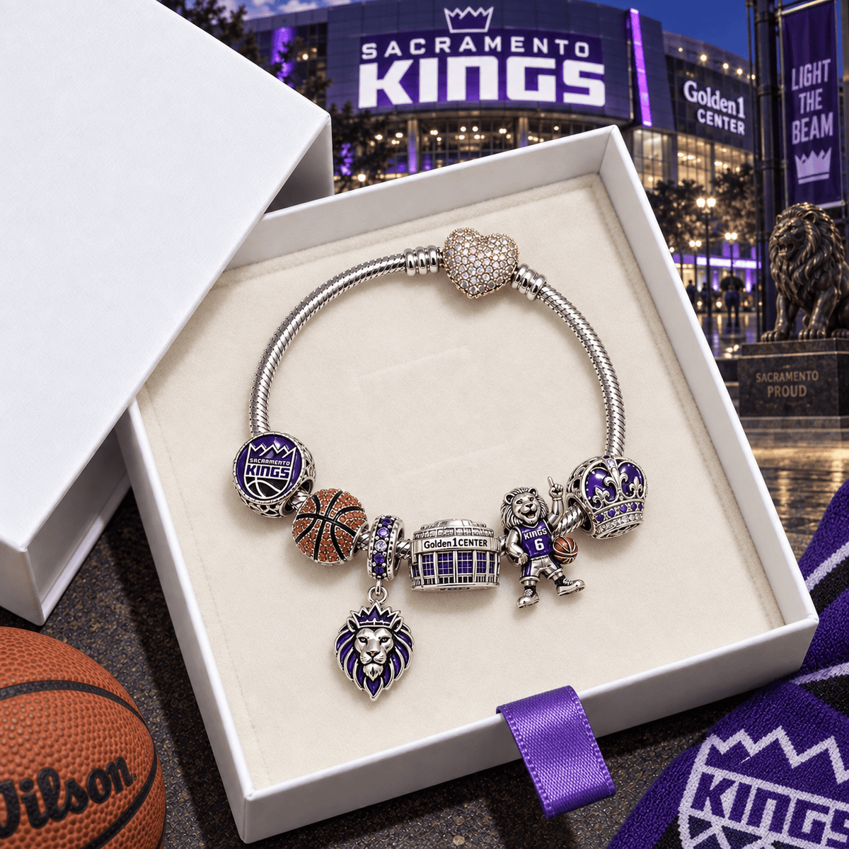 SCRK Silver Charm Bracelet Set VTH