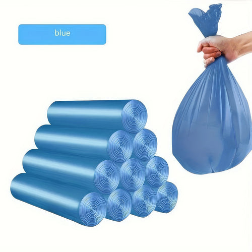 300 Blue Garbage Bags, Leak Proof and Odor Proof, Multi-purpose, Suitable for Kitchen, Bathroom, Bedroom, Living Room