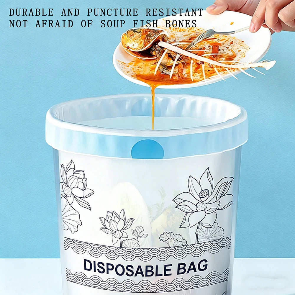Heavy Duty Drawstring Trash Bags - Garbage Bags, Thickened & Leak-Proof Waste Liners, Tear-Resistant Puncture-Proof Bags