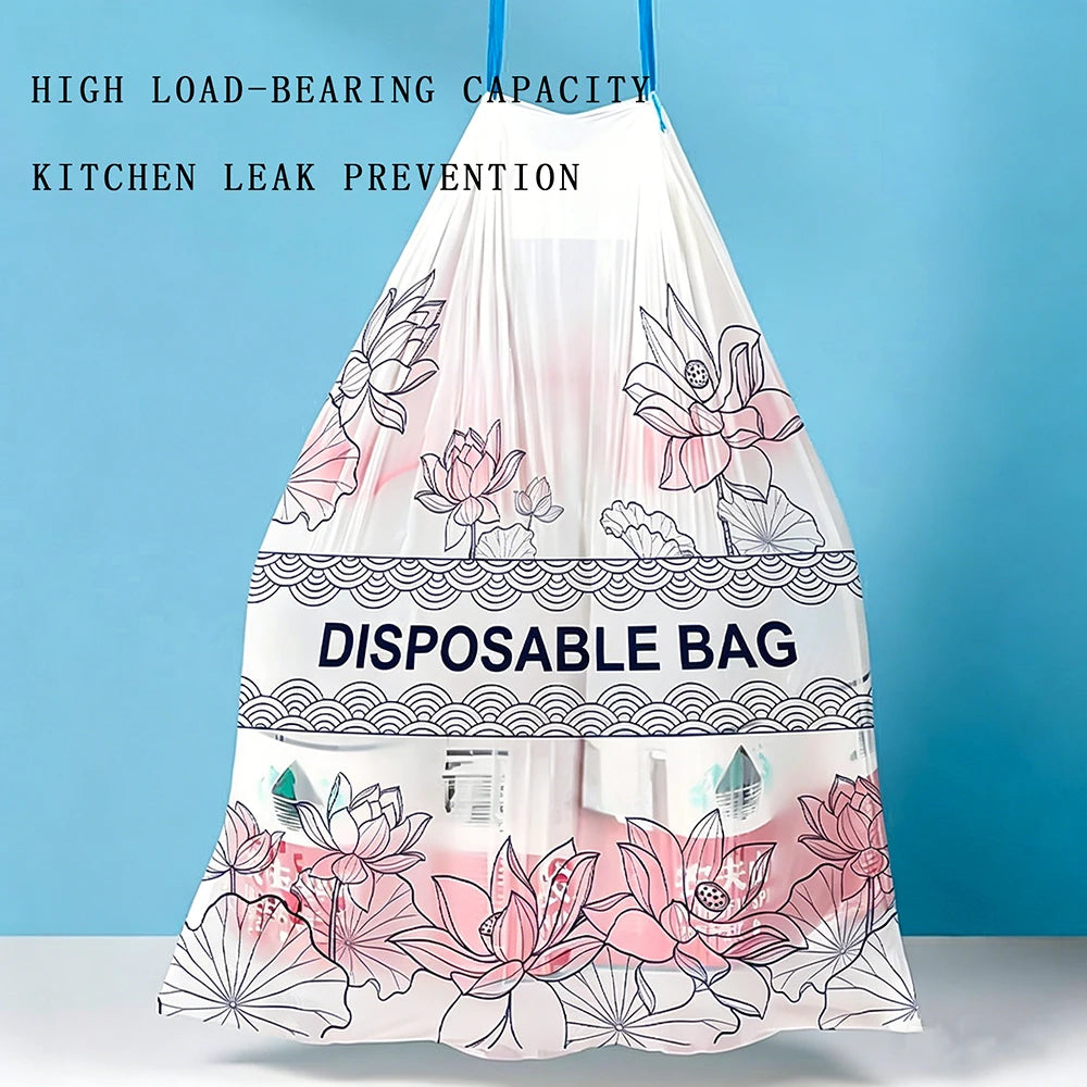 Heavy Duty Drawstring Trash Bags - Garbage Bags, Thickened & Leak-Proof Waste Liners, Tear-Resistant Puncture-Proof Bags